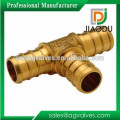 dzr high quality brass pipe fitting unequal or reducing tee